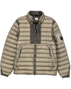 C.P. Company Quilted Lens-Detail Jacket - Green