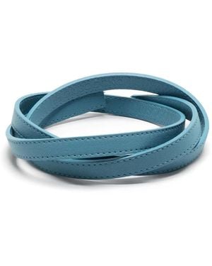 De Grisogono Flaches Lederarmband - Blau