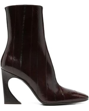 Fendi Spitze Lucida Stiefel 105Mm - Schwarz
