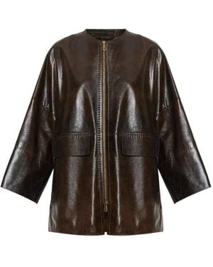 Max Mara Gambero Jacke Mit Reißverschluss - Schwarz