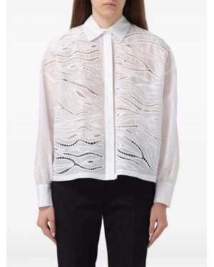 Max Mara Picasso Cut-Out Shirt - White