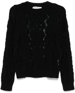 Our Legacy Pullover Mit Zopfmuster - Schwarz
