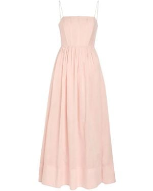 Aje. Vestido Midi Rosie Acampanado - Rosa