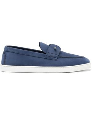 SCAROSSO Mocassins Cole À Détail Métallique - Blue