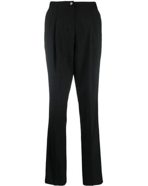 Rochas Pleat-Detail Tailored Pants - Black