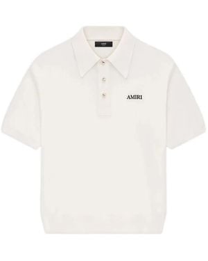 Amiri Spirit Short-Sleeve Polo Shirt - White