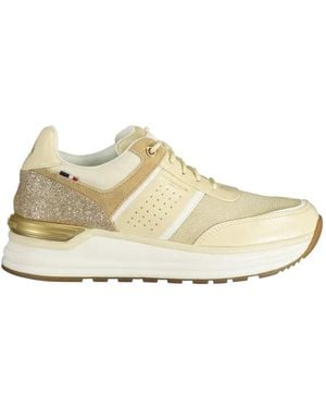 U.S. POLO ASSN. Glitter-Panel Mesh Sneakers - White