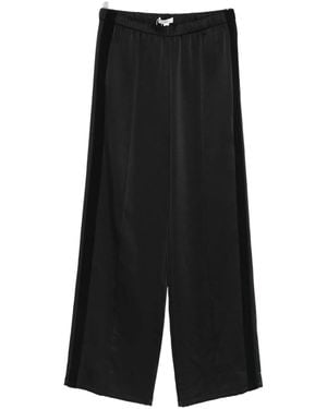 Vince Side-Stripe Trousers - Black
