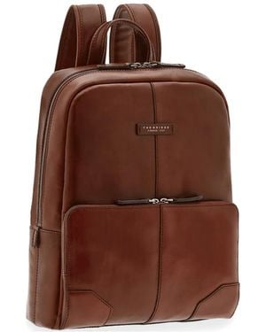 The Bridge Vespucci Leather Laptop Backpack - Brown