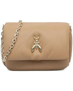 Patrizia Pepe Fly-Plaque Cross Body Bag - Natural