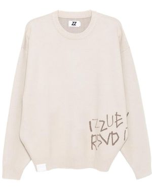 Izzue Pullover Mit Logo-Print - Weiß