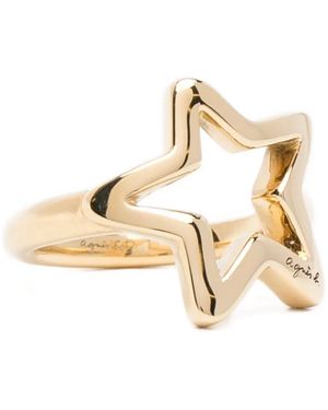 agnès b. Rock Star Ring - Metallic