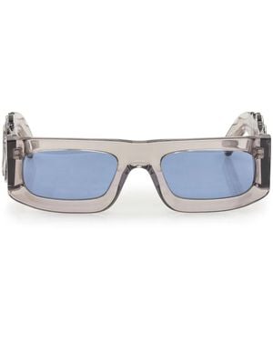 Evangelisti Rectangle-Frame Sunglasses - Blue