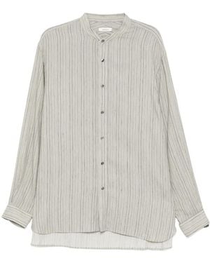 CALMLENCE Striped Shirt - White