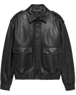 Arma Astra Leather Jacket - Black