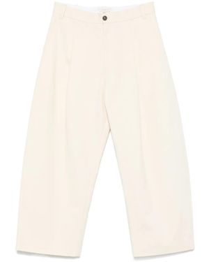 Studio Nicholson Pleat-Detail Trousers - Natural