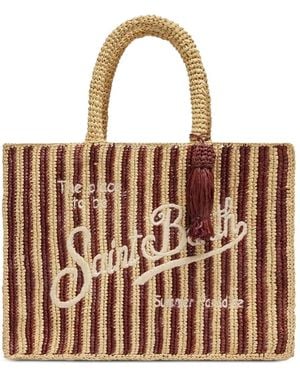 MC2 Saint Barth Borsa Tote Collette A Righe - Marrone