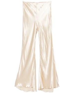 Erika Cavallini Semi Couture Pantalon Évasé À Taille Haute - White