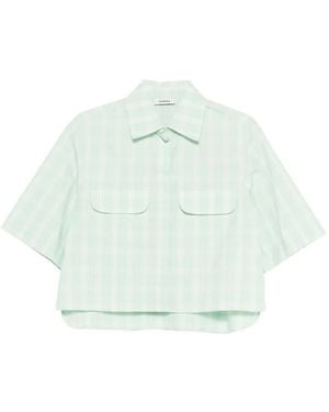 Sandro チェック シャツ - グリーン