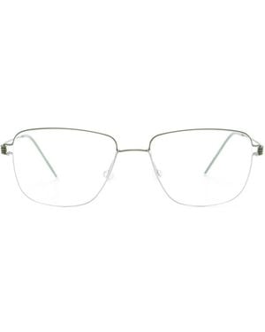 Lindberg Gustav Rectangle-Frame Glasses - Green