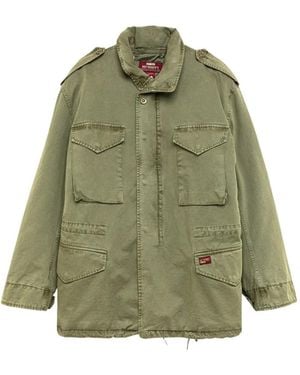 Roy Rogers Chaqueta Militar Con Charreteras - Verde
