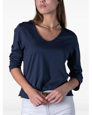 ANONYM APPAREL Camiseta Lio De Manga Tres Cuartos - Azul