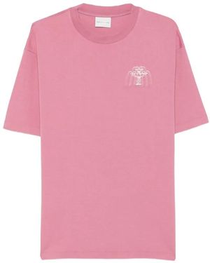Drole de Monsieur Fountain-Print T-Shirt - Pink