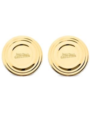 Jean Paul Gaultier Logo-Engraved Earrings - Metallic