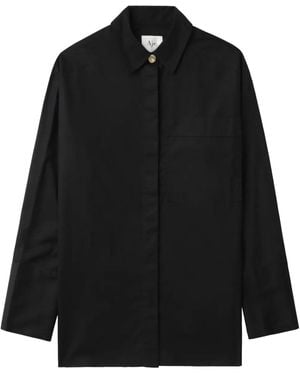 Aje. Floral-Lace Detailing Shirt - Black