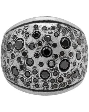 John Varvatos Stardust-Diamond Wide-Band Ring - Metallic
