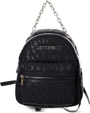 Just Cavalli キルティング バックパック - ブラック