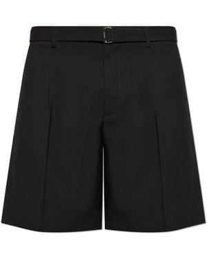 Lanvin Virgin Wool Shorts - Black