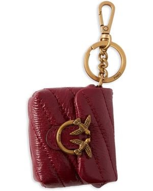 Pinko Love Quilted Birds Airpods Case - Red