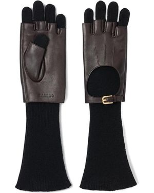 Sandro Layered Gloves - Black