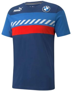 PUMA X Bmw Motorsport Logo-Patch T-Shirt - Blue