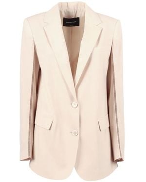 Fabiana Filippi Blazer Oversize Con Decorazione - Neutro