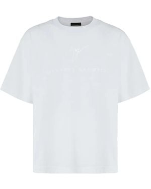 Giuseppe Zanotti Lr-67 Logo-Detail Crew-Neck T-Shirt - White