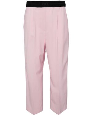 【関税込み】MSGM ピンク ストレートパンツ MSGM ストレート テーラードパンツ | ピンク | FARFETCH JP