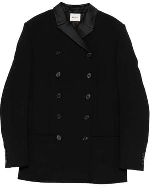 KHAITE Sabel double-breasted jacket - Schwarz