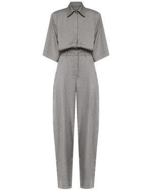 ANDAMANE Short-Sleeve Jumpsuit - Grey