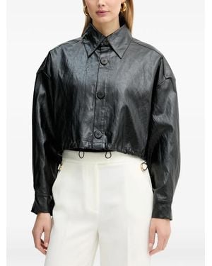 Silvian Heach Button Short Jacket - Black