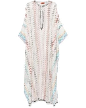 Missoni Open Knit Beach Caftan - White