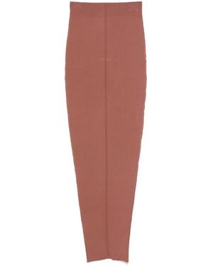 Rick Owens Falda Pillar De Canalé - Rojo
