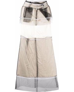Maison Margiela メゾン・マルジェラ パッチワーク レイヤード ドレス - ナチュラル