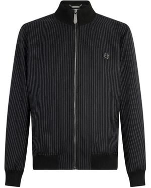 Philipp Plein Stripes Tracksuit Jacket - Black