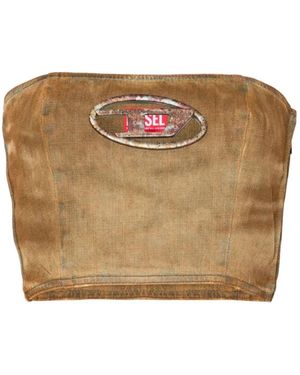 DIESEL Oval D Cut-Out Top - Natural