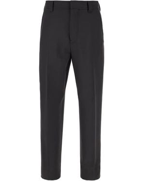 ZEGNA Wool Tapered Trousers - Grey