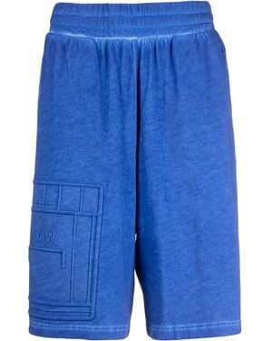 A_COLD_WALL* Bermudas Con Logo En Relieve - Azul