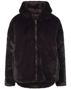 Save The Duck Davina Reversible Faux-Fur Hooded Coat - Blue