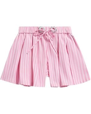 Area Shorts A Righe - Rosa